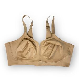 Catherines Gold Satin Nude Smooth Back Wireless 27-1044-0 Women’s Size 44DD